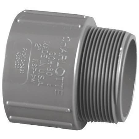 Charlotte Pipe And Foundry Charlotte Pipe 3/4 in. Slip X 3/4 in. D MPT PVC Adapter 1 pk PVC 08109 0800